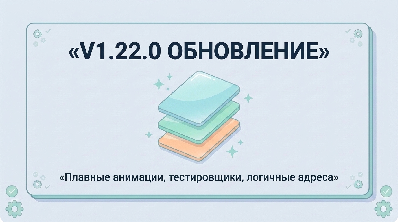 v1.22.0 Плавные анимации по всему порталу